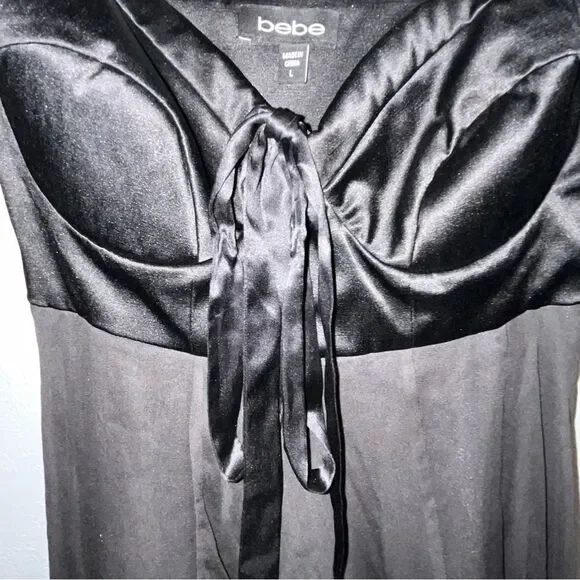 Bebe Black Cocktail Dress - Picture 4 of 9